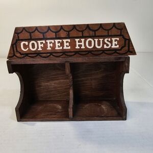 Rustic Wooden Kitchen Coffee Mug Display Folk Art Primitive Decor